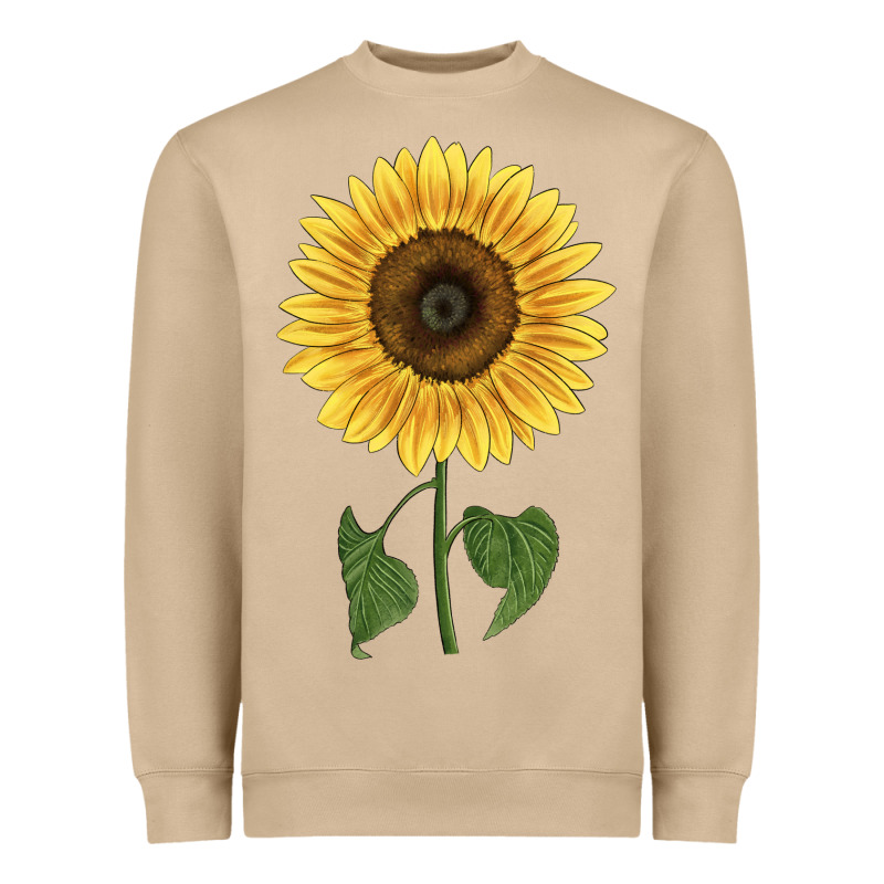 Giganteus Sunflower Heavyweight Sweatshirt by LillyAllenDesigns | Teevron