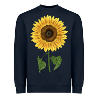 Navy giganteus sunflower Heavyweight Sweatshirt - LillyAllenDesigns