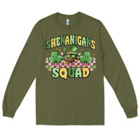 Army Green shenanigans squad Long Sleeve Tee - MaliasSmallBusiness