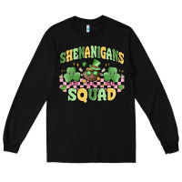 Black shenanigans squad Long Sleeve Tee - MaliasSmallBusiness