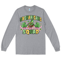 Heather Grey shenanigans squad Long Sleeve Tee - MaliasSmallBusiness