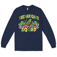 Navy shenanigans squad Long Sleeve Tee - MaliasSmallBusiness