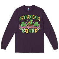 Plum shenanigans squad Long Sleeve Tee - MaliasSmallBusiness