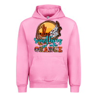 Fuchsia Pink something in the orange olivia Urban Hoodie - OliviaCreatesArt
