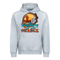 Heather Grey something in the orange olivia Urban Hoodie - OliviaCreatesArt