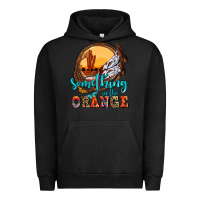Pigment Black something in the orange olivia Urban Hoodie - OliviaCreatesArt
