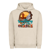 Pigment French Oak something in the orange olivia Urban Hoodie - OliviaCreatesArt