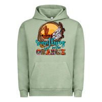 Pigment Oil Green something in the orange olivia Urban Hoodie - OliviaCreatesArt