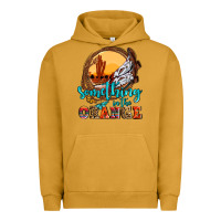 Pigment Peanut Butter something in the orange olivia Urban Hoodie - OliviaCreatesArt
