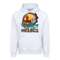 White something in the orange olivia Urban Hoodie - OliviaCreatesArt