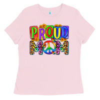 Bubblegum Pink proud mom lgbt Ladies Tee - Zillion Design Studio