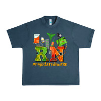 Midnight Navy registered nurse juneteenth Urban Heavy Tee - AdoDesignShop