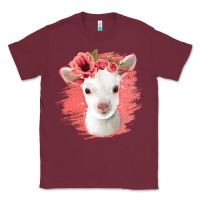 Burgundy floral baby goat Classic Tee - Jasminsmagicworld