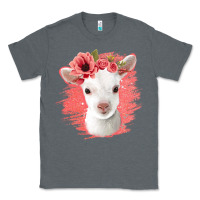 Charcoal Heather floral baby goat Classic Tee - Jasminsmagicworld