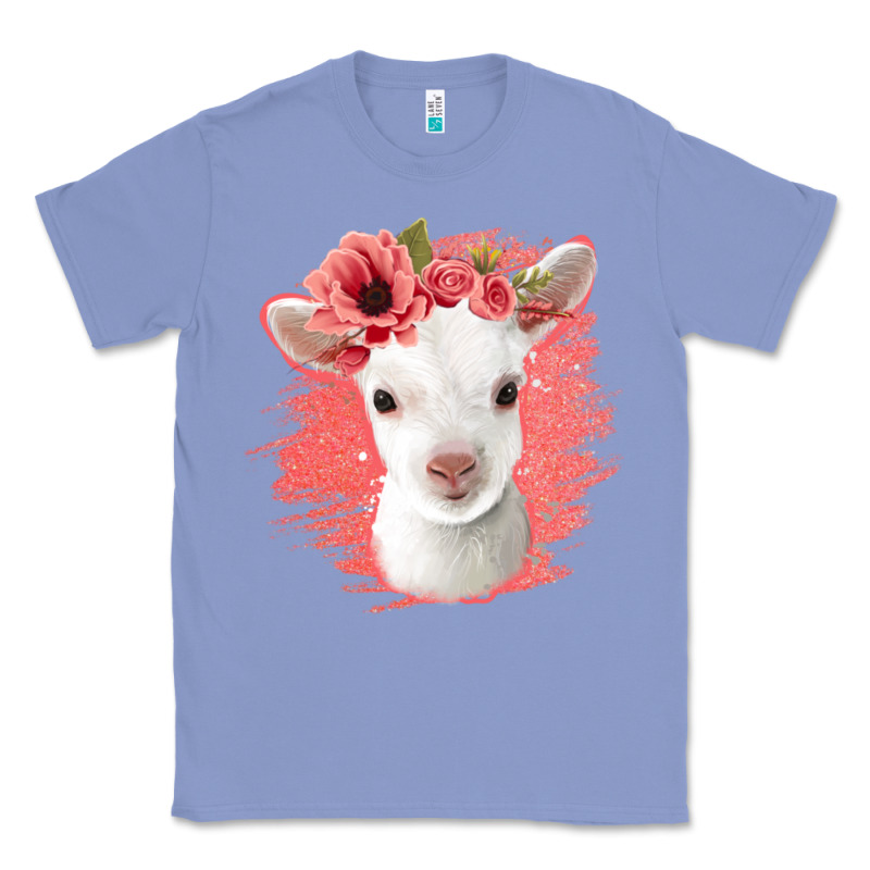 Floral Baby Goat Classic Tee by Jasminsmagicworld | Teevron