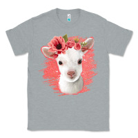 Heather Grey floral baby goat Classic Tee - Jasminsmagicworld