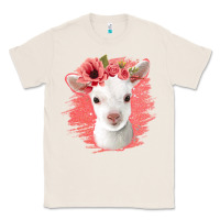 Natural floral baby goat Classic Tee - Jasminsmagicworld