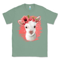 Sage floral baby goat Classic Tee - Jasminsmagicworld