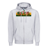 Heather Grey christmas believe Zipper Hoodie - BundleAndBundleShop
