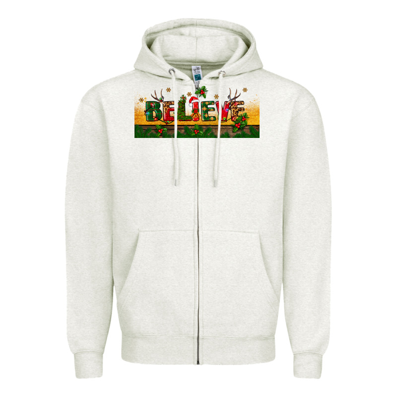 Christmas Believe Zipper Hoodie by BundleAndBundleShop | Teevron