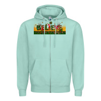 Seafoam christmas believe Zipper Hoodie - BundleAndBundleShop