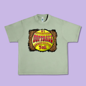 It's Softball Y'all Urban Heavy Tee Designed By Lillyallendesigns