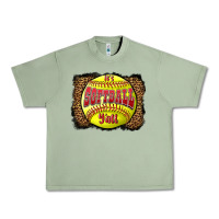 Oil Green it's softball y'all Urban Heavy Tee - LillyAllenDesigns