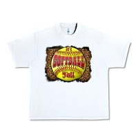 White it's softball y'all Urban Heavy Tee - LillyAllenDesigns