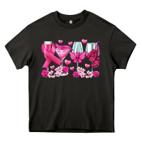 Asphalt breast cancer wine glasses Heavy Core Tee - texasbilliewilder