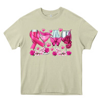 Mossy breast cancer wine glasses Heavy Core Tee - texasbilliewilder