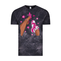 Cloud Black afro sneakers and heels Vintage Tee - NancyCooperArtShop