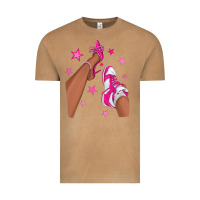 Vintage Camel afro sneakers and heels Vintage Tee - NancyCooperArtShop