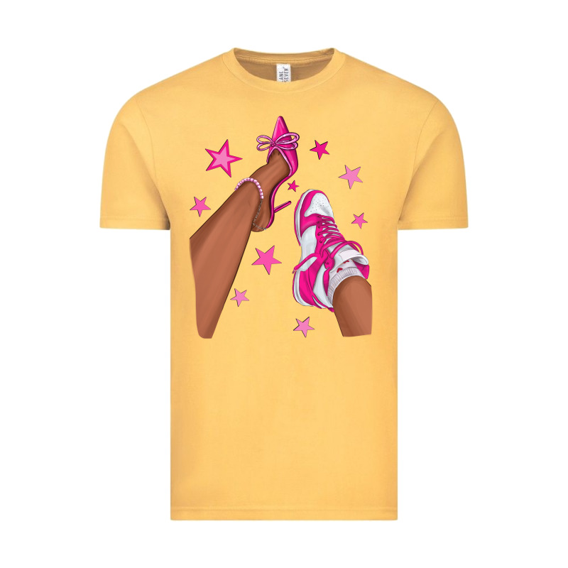 Afro Sneakers And Heels Vintage Tee by NancyCooperArtShop | Teevron