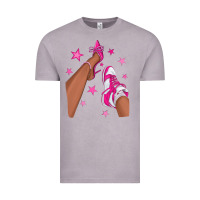 Vintage Zinc afro sneakers and heels Vintage Tee - NancyCooperArtShop