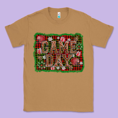 Game Day Christmas Classic Tee Designed By Adodesignshop