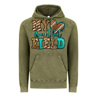 Vintage Olive my heart is on that field american football Vintage Hoodie - Jasminsmagicworld