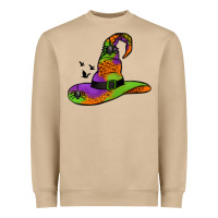 Witch Hat With Spiders Heavyweight Sweatshirt | Teevron