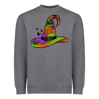 Storm Witch Hat With Spiders Heavyweight Sweatshirt - Jasminsmagicworld