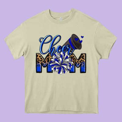 Cheer Mom Heavy Core Tee Designed By Zillion Design Studio