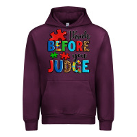 Mauve Wine think before you judge Urban Hoodie - OliviaCreatesArt