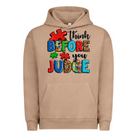 Pigment Burro think before you judge Urban Hoodie - OliviaCreatesArt