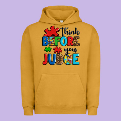 Think Before You Judge Urban Hoodie Designed By Oliviacreatesart
