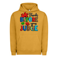 Pigment Peanut Butter think before you judge Urban Hoodie - OliviaCreatesArt