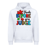 White think before you judge Urban Hoodie - OliviaCreatesArt