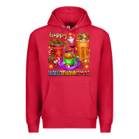 Cardinal Happy Hallothanksmas coffee cups Premium Hoodie - texasbilliewilder