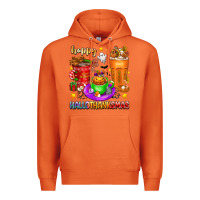 Carrot Happy Hallothanksmas coffee cups Premium Hoodie - texasbilliewilder