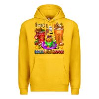 Lemon Happy Hallothanksmas coffee cups Premium Hoodie - texasbilliewilder