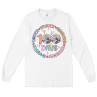 White 100 days of school Long Sleeve Tee - MaliasSmallBusiness