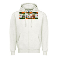 Oatmeal Heather football dad Zipper Hoodie - BundleAndBundleShop