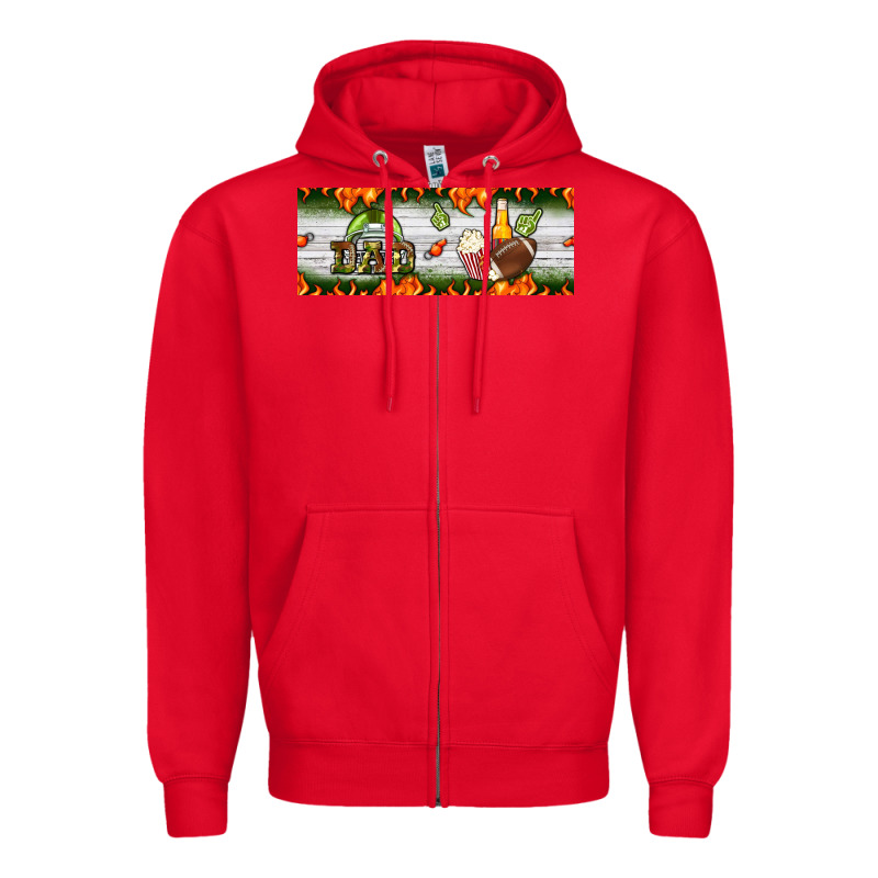 Football Dad Zipper Hoodie by BundleAndBundleShop | Teevron